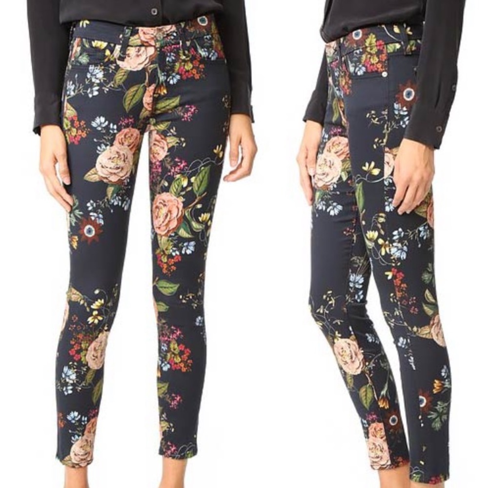 Seven Floral Ankle Skinny Jeans size 24